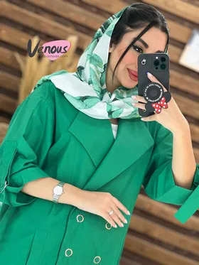 مانتو چهاردکمه آستین سگک