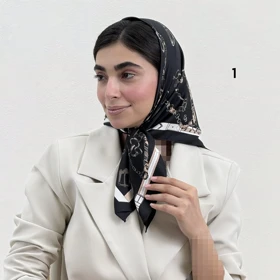 مینی اسکارف زنانه تویل طرحدار | آی بولک