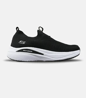 کفش کتانی طبی ورزشی مشکی سفید SKECHERS Max Cushlon مدل 7856