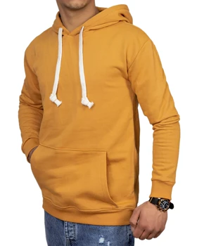 هودی اسپرت مردانه ساده رنگ شتری کد 26266