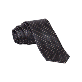 ست کراوات و پوشت خال‌خالی مشکی 98112