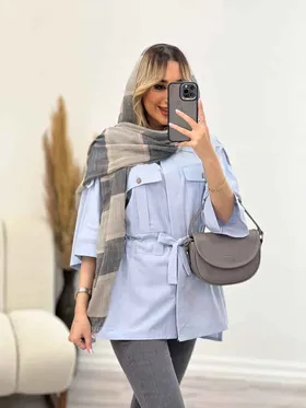 مانتو لینن سرشانه پاگن