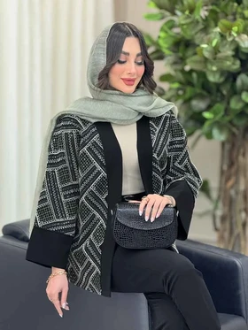 مانتو پولک دوزی زمرد