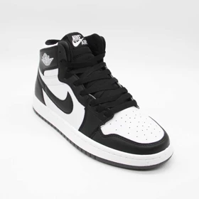 کتانی جردن 1 مشکی سفید ساق‌دار کد 6624