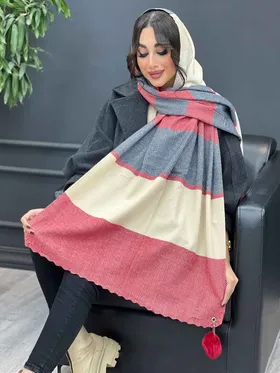 شال موهر طرح هفت و هشتی ریز