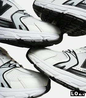 کفش کتانی مردانه و زنانه سفید طوسی مشکی NEW BALANCE 530