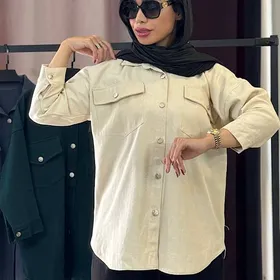 شومیز کتان پاییزه گرم بالا