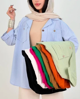 مانتو شومیزی لینن تویگا
