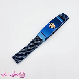 دستبند پسرانه رولکس آبی با قفل مگنتی