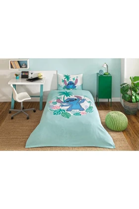 روتختی پیکه یک نفره Özdilek مدل Stitch Summer پنبه - فیروزه‌ای