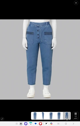 شلوار زنانه جین مام استایل