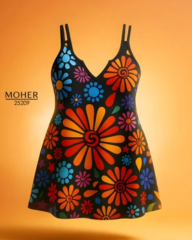 لباس خواب زنانه سایز بزرگ با طرح شاد