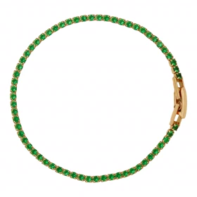 دستبند زنانه مدل تنسی سبز