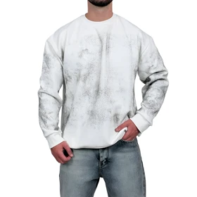 دورس سفید سه نخ طرح ساده براش دار