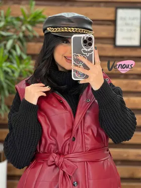 پافر چرم کمردار
