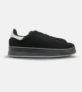 کفش کتانی مردانه مشکی طوسی ADIDAS stan smith
