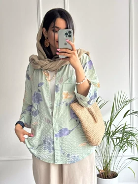 مانتو شومیزی گندم