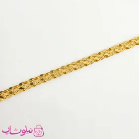 ست گردنبند دستبند پابند زنانه استیل طلایی
