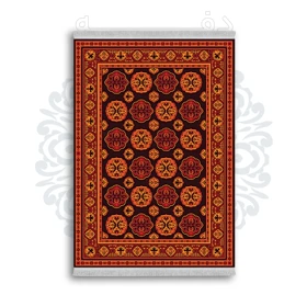 *جدید* فرشینه از جنس پارچه شانل مخمل ترک طرح فانتزی برند دفه کد 519