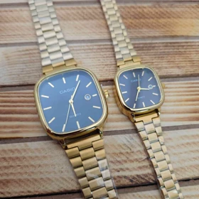 ساعت مچی ست مردانه و زنانه کاسیو اولدمانی Casio A963 تاریخ دار با موتور کوارتز