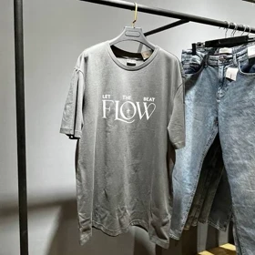 تیشرت آستین کوتاه مردانه لفتیز مدل FLOW