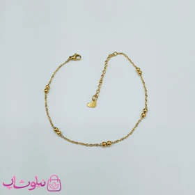 پابند دخترانه طلایی مدل توپی ظریف