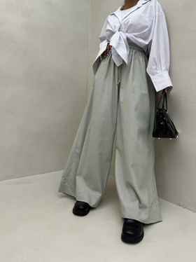 شلوار بگ لینن