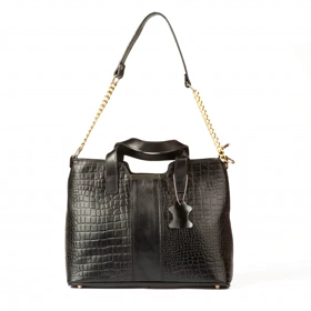 کیف چرم طبیعی زنجیر دار