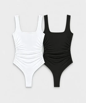 بادی یقه مربعی لاکرا Zara241
