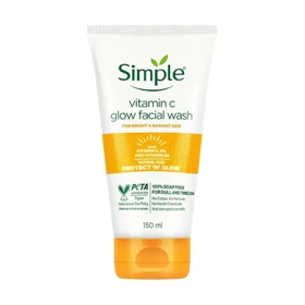 ژل شستشوی صورت روشن‌کننده حاوی ویتامین C سیمپل مدل Simple Vitamin C Brightening Facial Cleanser