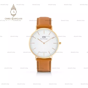 ساعت مچی دنیل ویلینگتون بند چرمی قهوه ای Daniel Wellington