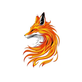 استیکر پارچه و لباس پاد آفرین مدل روباه کد 3226
