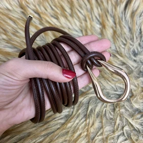 کمربند زنانه چرمی گرهی در رنگبندی متنوع