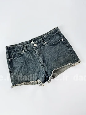 شورتک کوتاه جین پاچه ریش