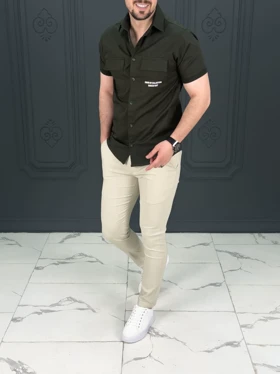 پیراهن 040902 JACK&JONES سبز