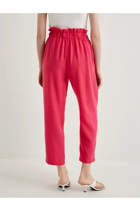 شلوار Jogger با جزئیات جیب دور کمر توری، برش راحت 4SAK40461PW