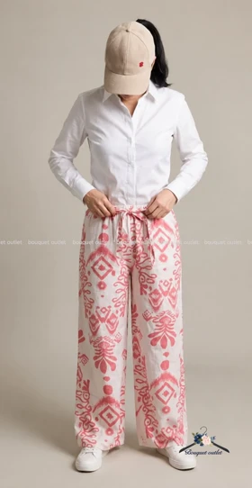 شلوار بگ طرح دار زارا ZARA
