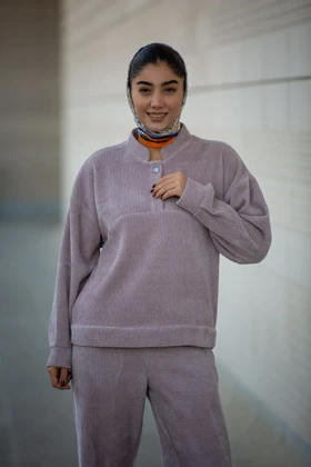 دورس بیسکوییتی یقه دیپلمات سجاف دار (ست پاییزه) (کالباسی)