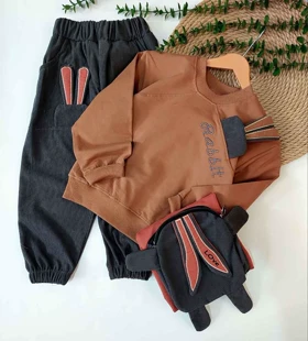 بلوز شلوار بچگانه طرح رابیت