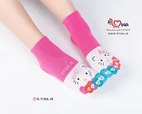 جوراب انگشتی زنانه و دخترانه رنگی کیتی