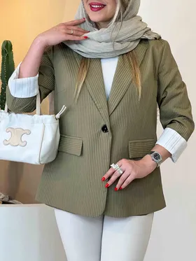 کت ملبورن سبز زیتونی 120202