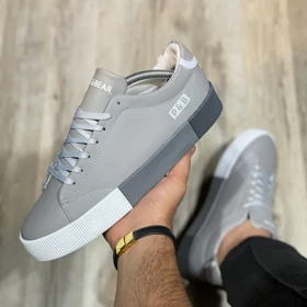 کفش کتانی مردانه مدل پول اند بیر pull&bear طوسی 41 تا 44 کد کالا(1818)