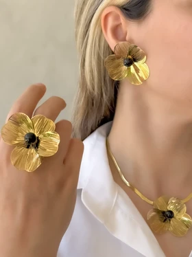 سرویس استیل زنانه گل