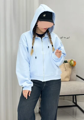 سویشرت پاستیلی کلاهدار