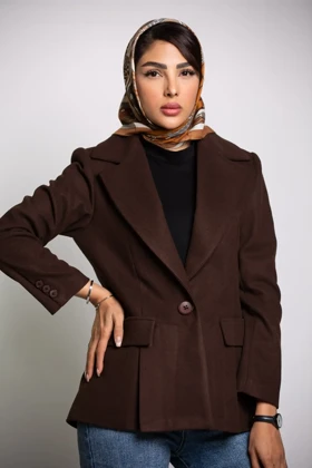 کت زنانه فوتر دکوب چاک‌دار