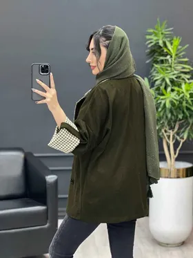 پالتو یقه چهارخونه