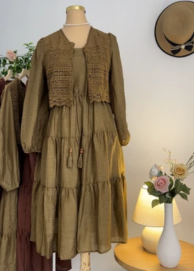 پیراهن ورویه اطلسی