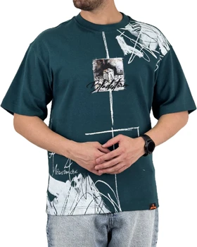 تیشرت مردانه اسپرت مدل لش استورم چاپ رنگ سبز کد 999116