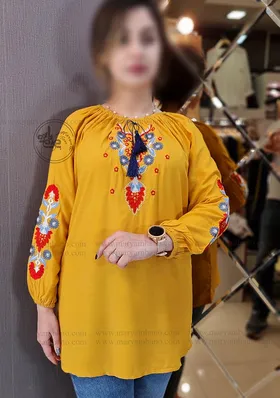 تونیک رگلان گلدوزی 1