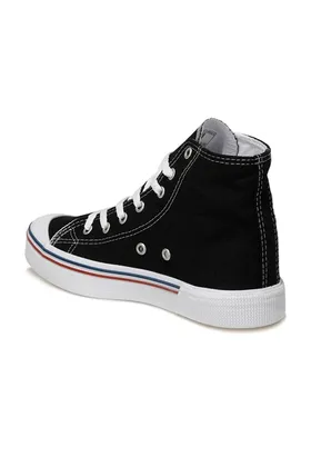 پایه. کفش کتانی کتانی بلند مشکی پنه لوپه USPOLO-Z-PENELOPE HIGH